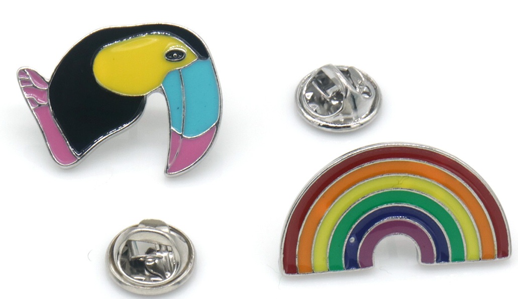 C-D5.1 PIN2557-047 Set of Pins Toucan  - Rainbow