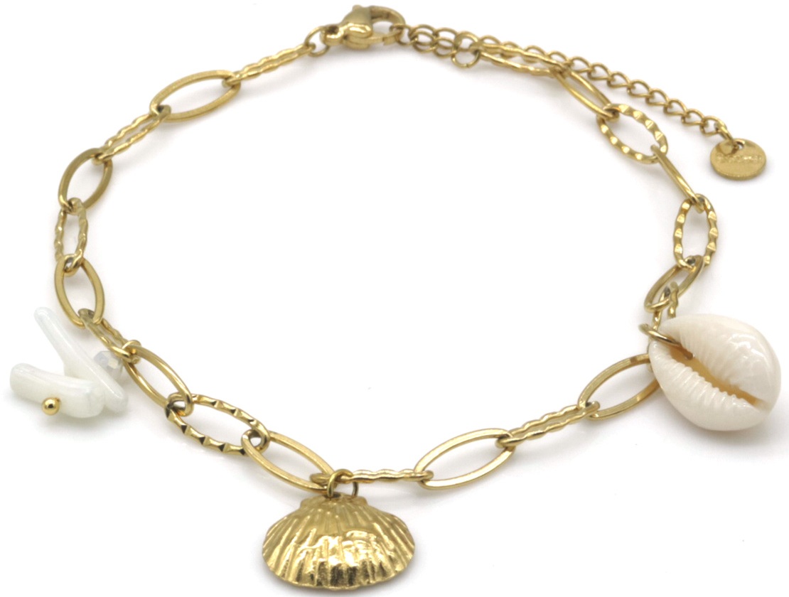 B-F6.2 ANK1036-003G S. Steel Anklet Shells