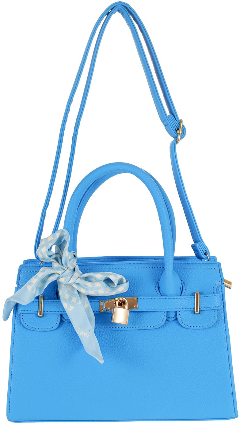 Y-E6.4 BAG1017-001-4 PU Bag 28x10x19cm Blue