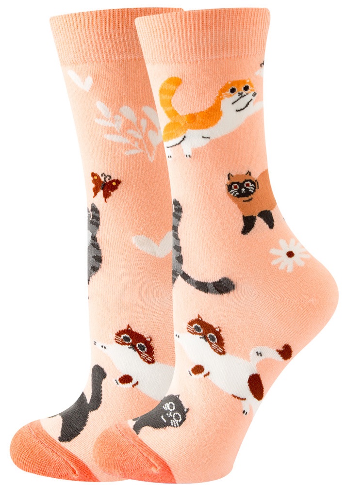 S-F2.1 SOCK2512-087 Pair of Socks Size 36-43 Cats