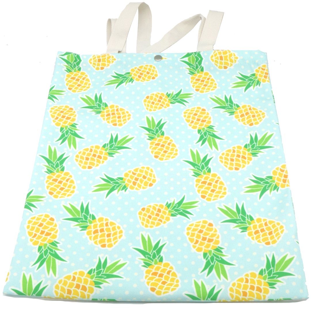 R-I7.1 BAG1023-001-6 Shopper Bag 40x33cm Pineapples