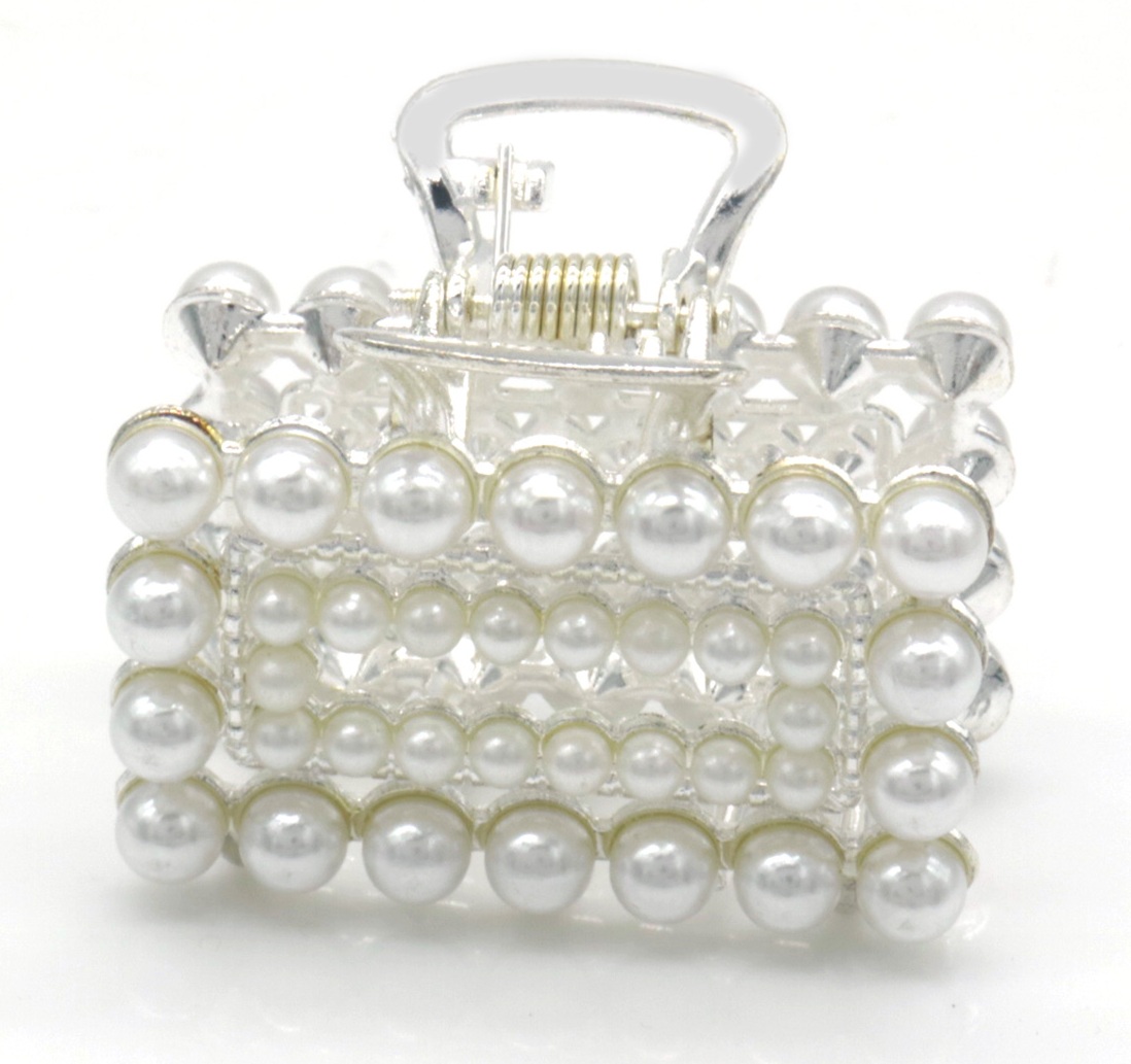 I-F4.3 H1039-019S Hair Claw Pearls 4cm