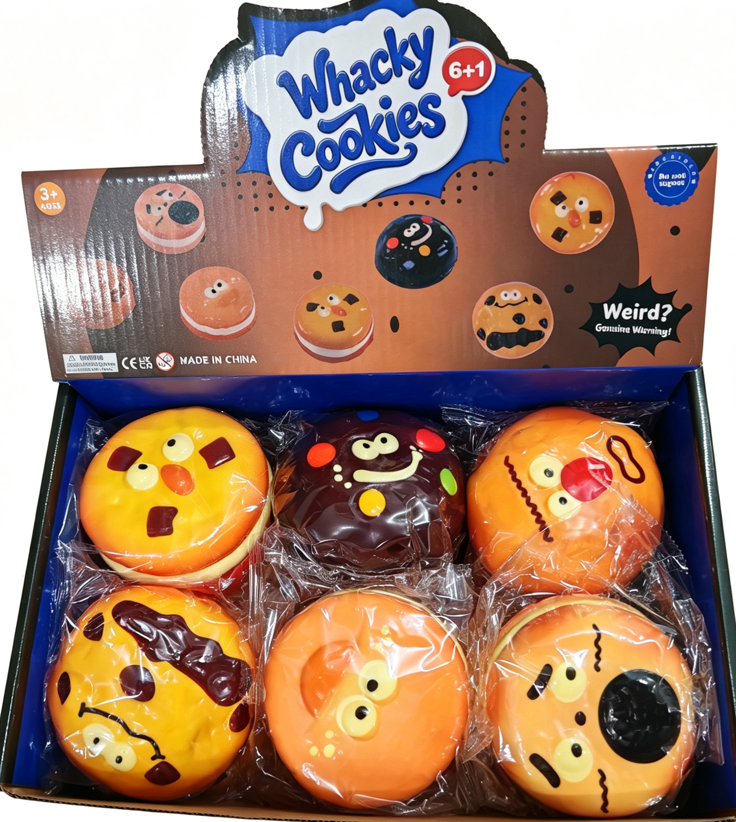 Z-A2.1 TOY2619-137 PU Slow Rise Cookies 8cm - 12pcs