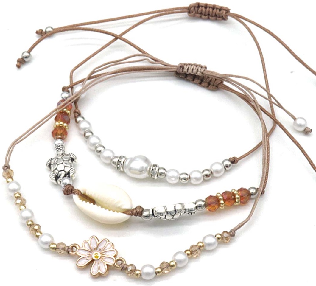 A-D15.1 B830-022-3 Bracelet Set 3pcs Brown