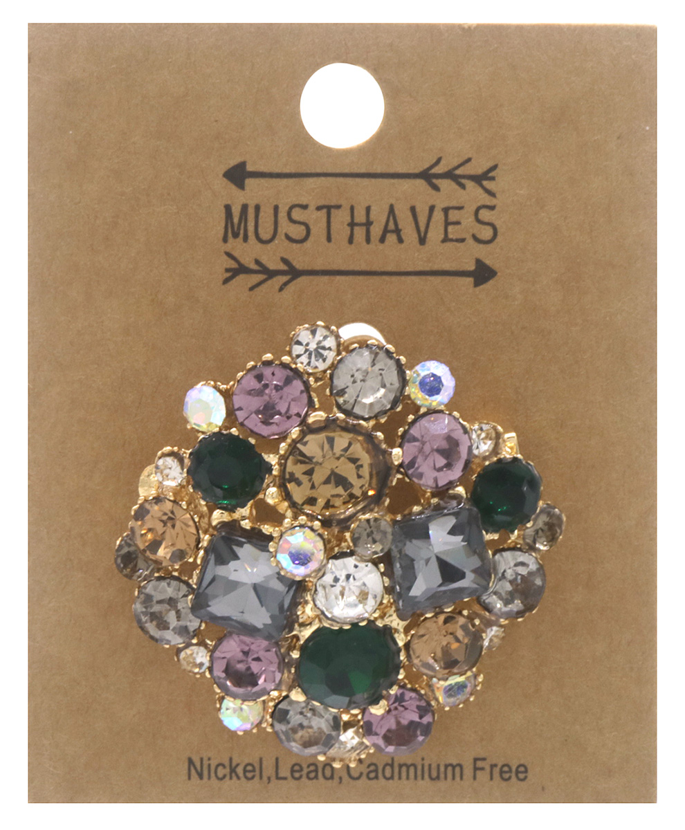 E-E2.2 P1035-027 Brooch Crystals 5cm