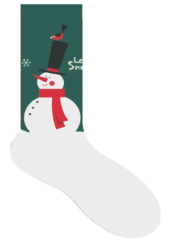 H-E13.1 SOCK2246-044-8 Pair Of Socks Size 36-43 Christmas