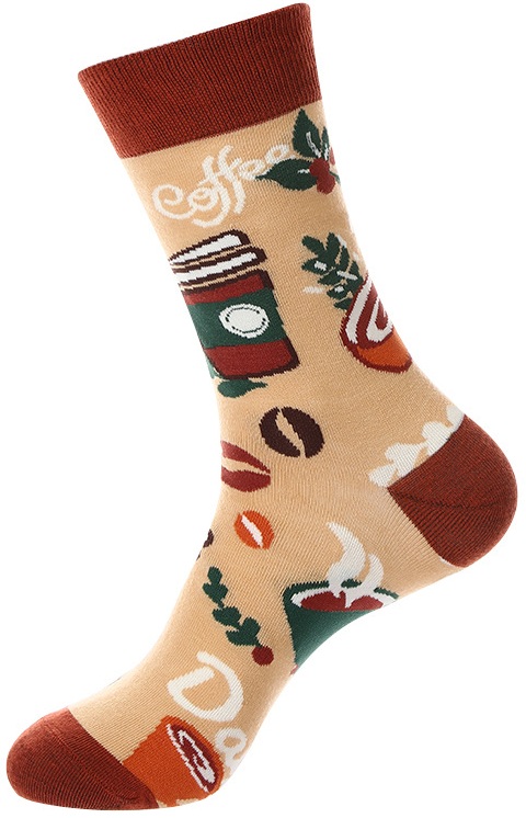 S-A4.4 SOCKS2438-056 Pair of Socks Size 38-45 Coffee