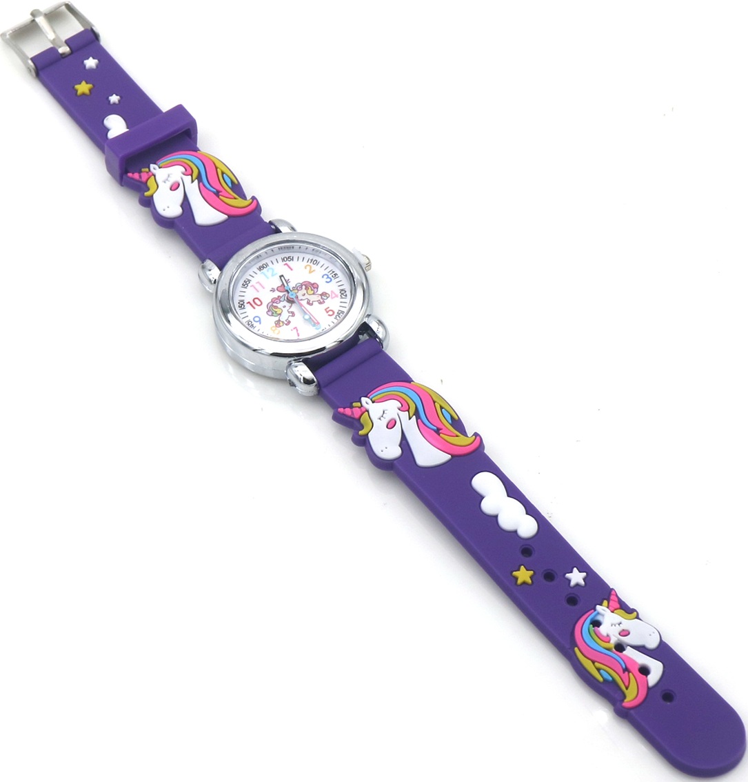 C-B6.2 W002-032-2 Quartz Watch for Kids - Unicorn Purple