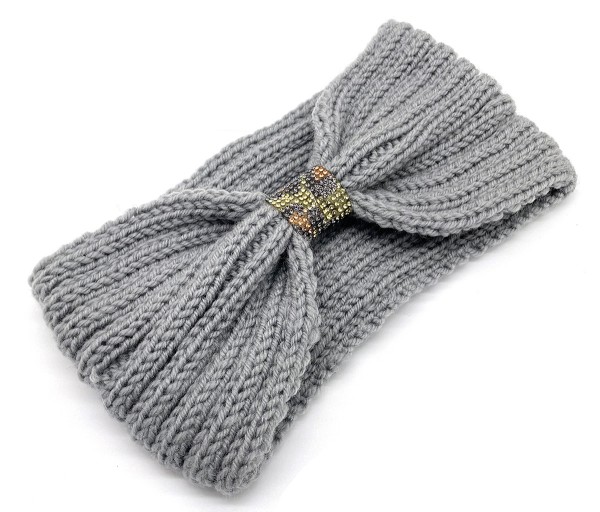 X-M1.2 H401-068 Knitted Headband Leopard Grey