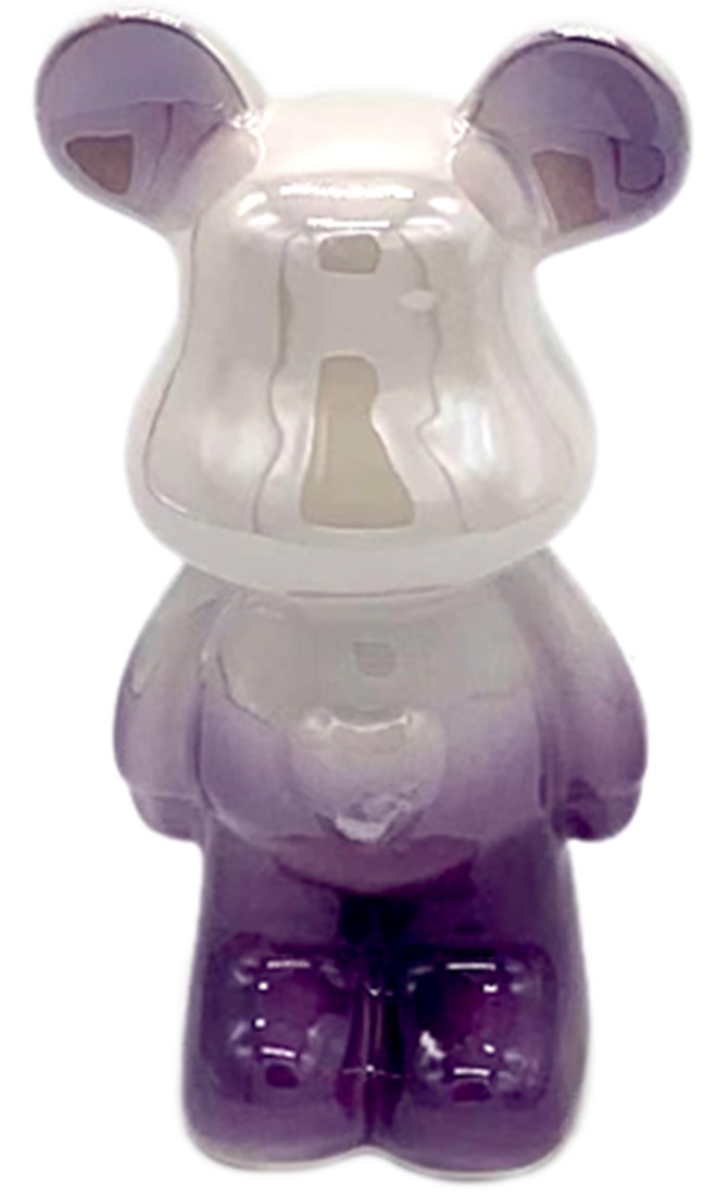 Q-P7.1 DC1048-001-5 Ceramic Bear 18cm Purple