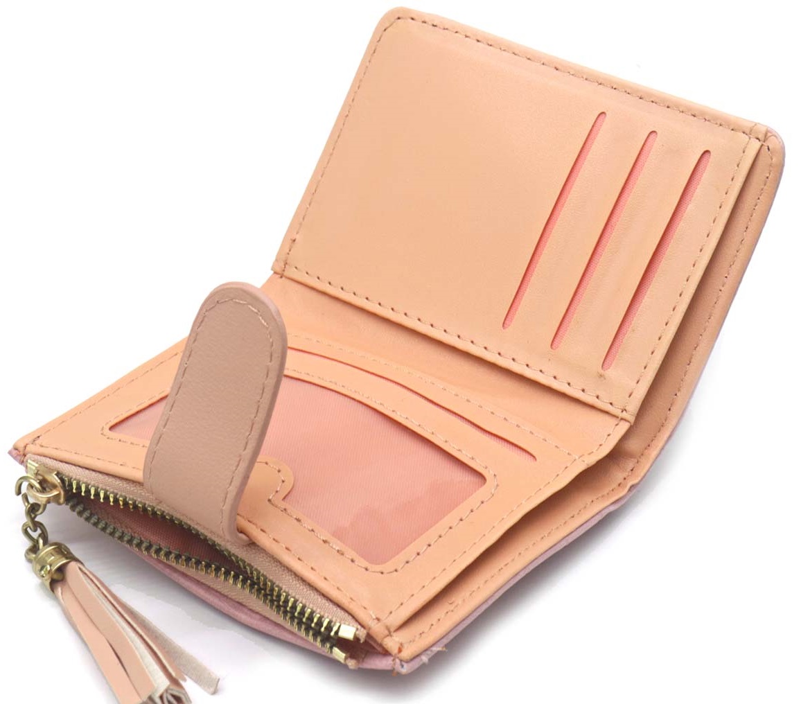 A-A13.1  W804-003-4 PU wallet 12x9x1.5cm Pink