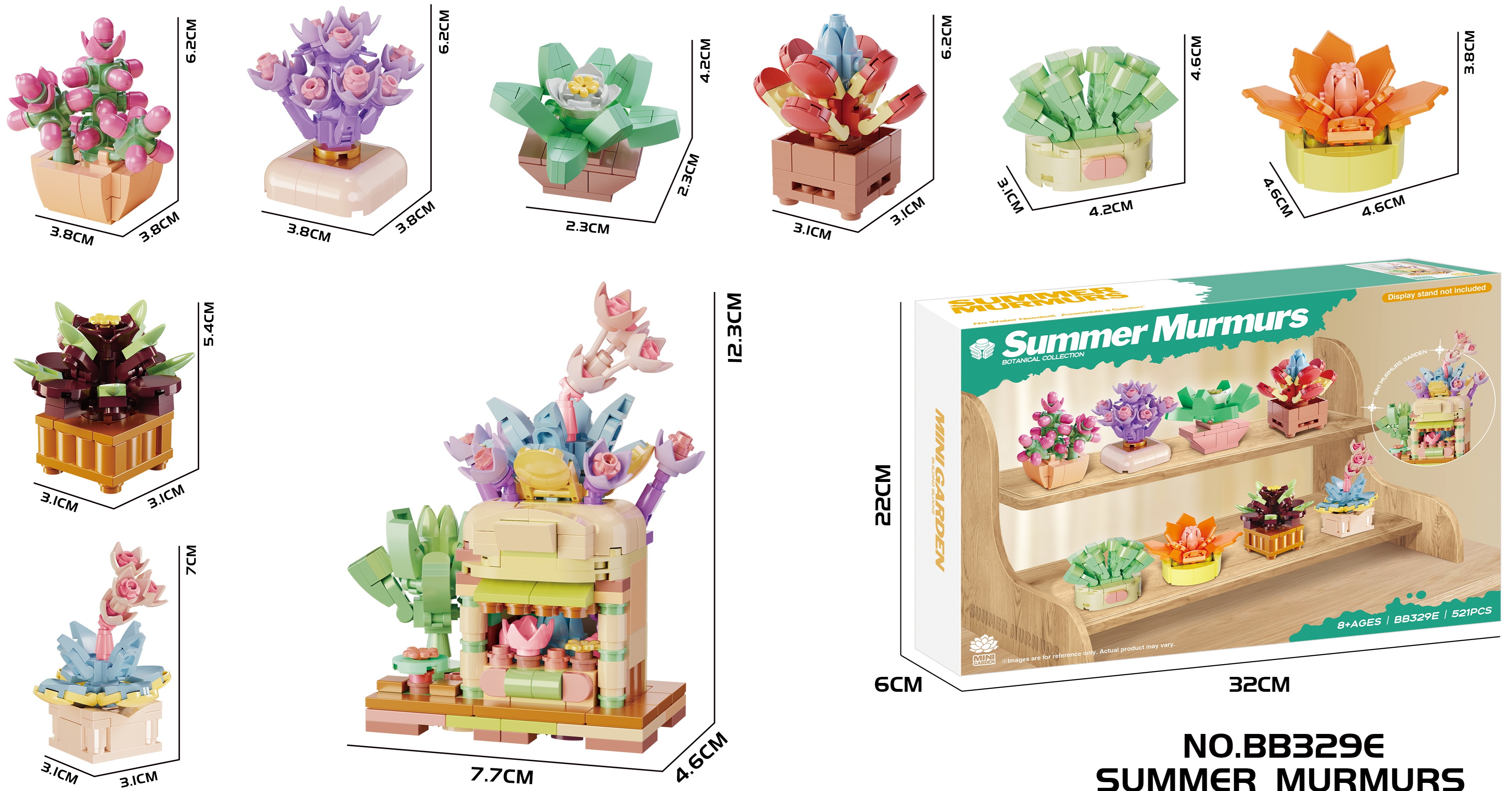 Z-C2.1 BB329E Building Blocks Murmurs Garden - 8 in 1
