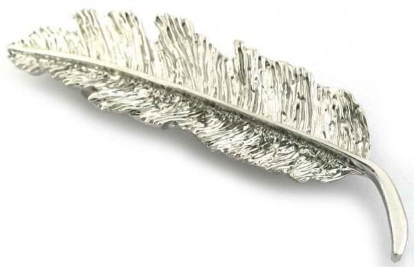 J-C9.1 H710-003S Hair Clip Metal Feather 7.5cm