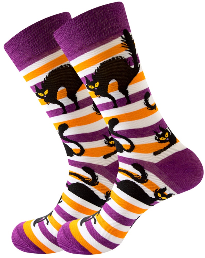 S-C1.3 SOCK2564-011 Pair Of Socks Size 38-45 Halloween