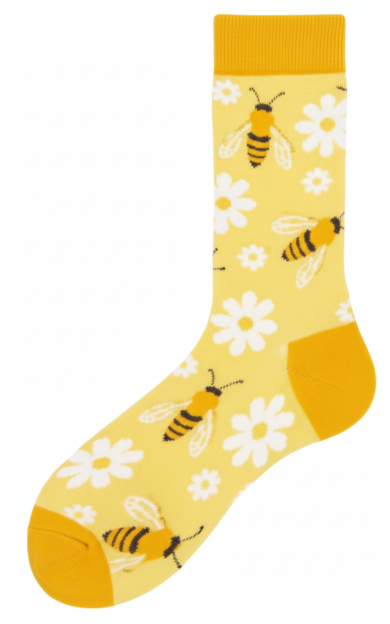 S-G4.1 SOCKS2512-207 Pair of Socks Size 36-43 Bees