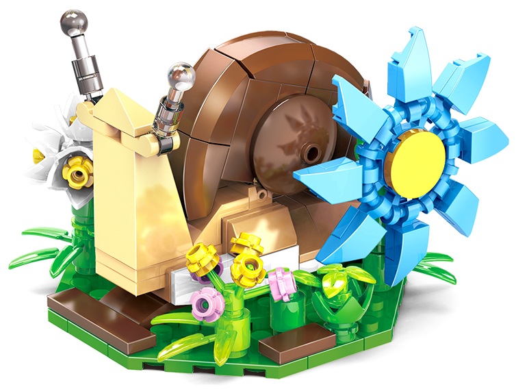 Z-D3.2 JKC7649 Building Block Set Snail 134pcs
