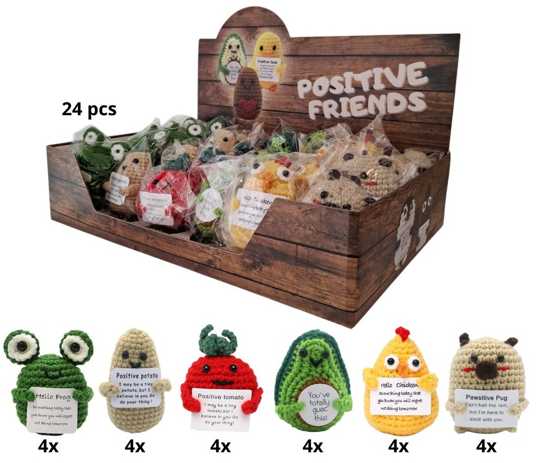 Q-A2.1 Positive Friends in Display - 24pcs Q-A2.1 Positive Friends in Display - 24pcs