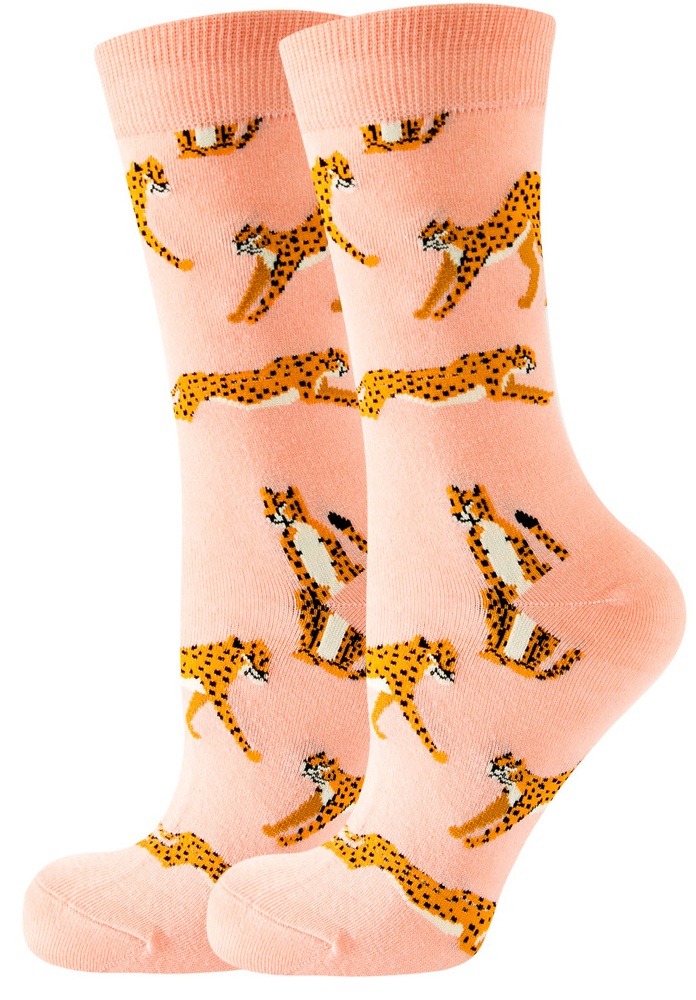 S-H8.3  SOCKS2246-069-31 Pair of Socks Size 36-43 Leopard