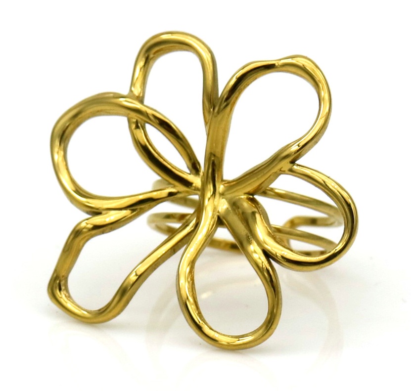 D-D7.2 R25106-024G S. Steel Ring Flower Adjustable