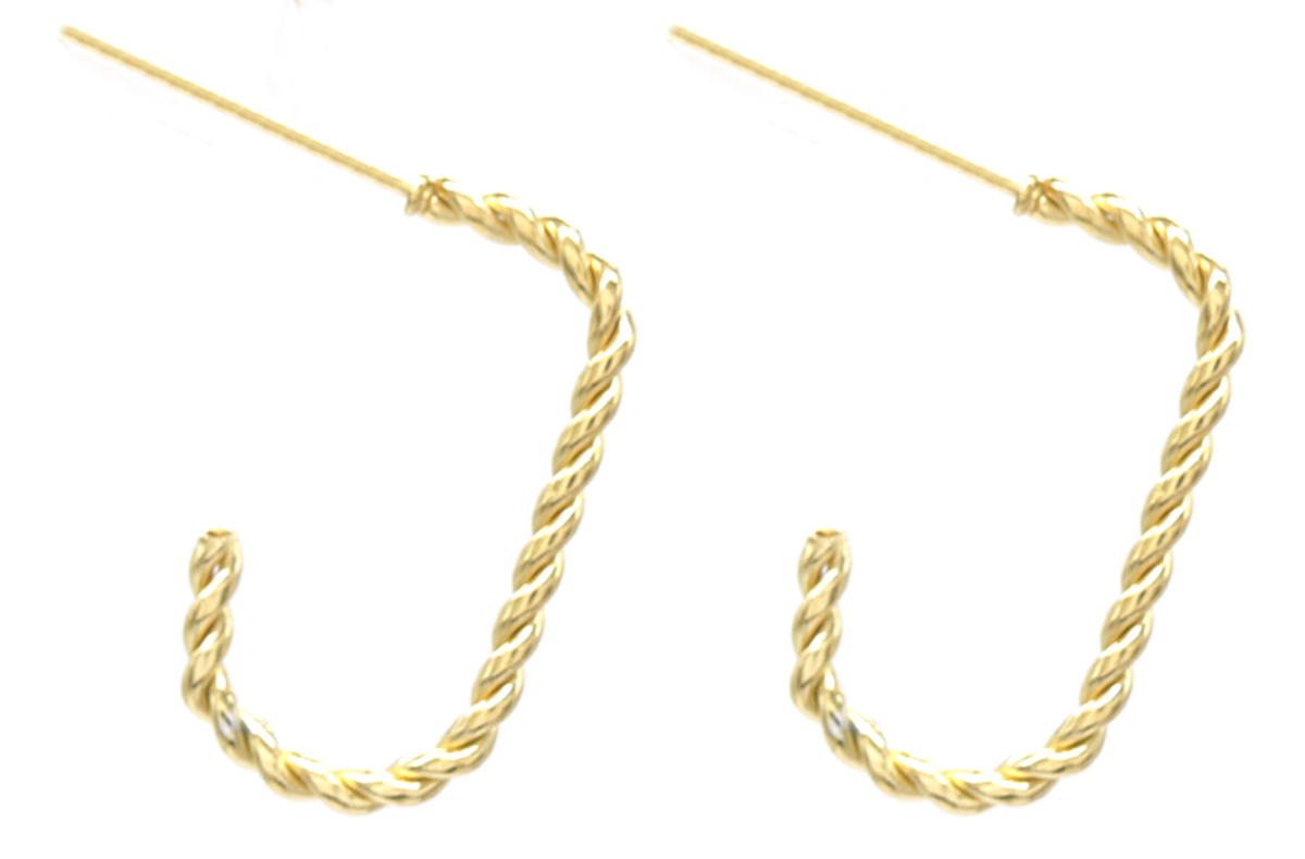 D-A5.3 E031-063G S. Steel Earrings 2x1cm