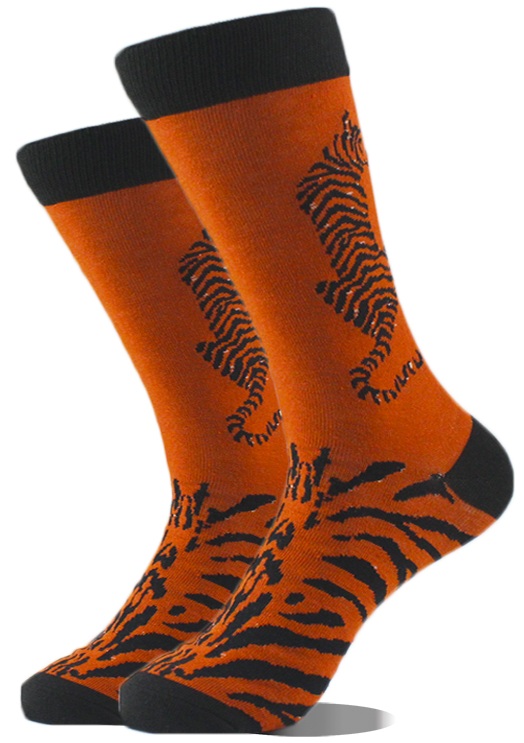 S-D2.1 SOCKS2607-009 Pair of Socks Size 38-45 Tiger