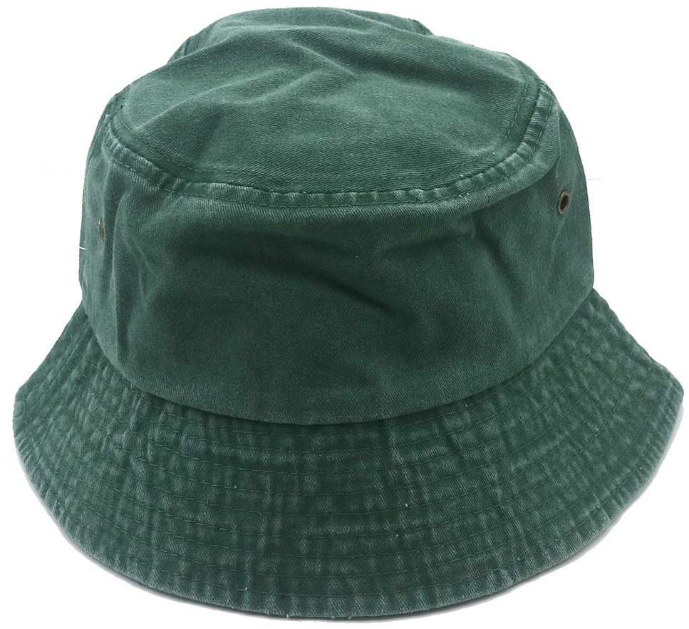 X-Q7.1 HAT1103-002-1 Bucket Hat Cotton Green
