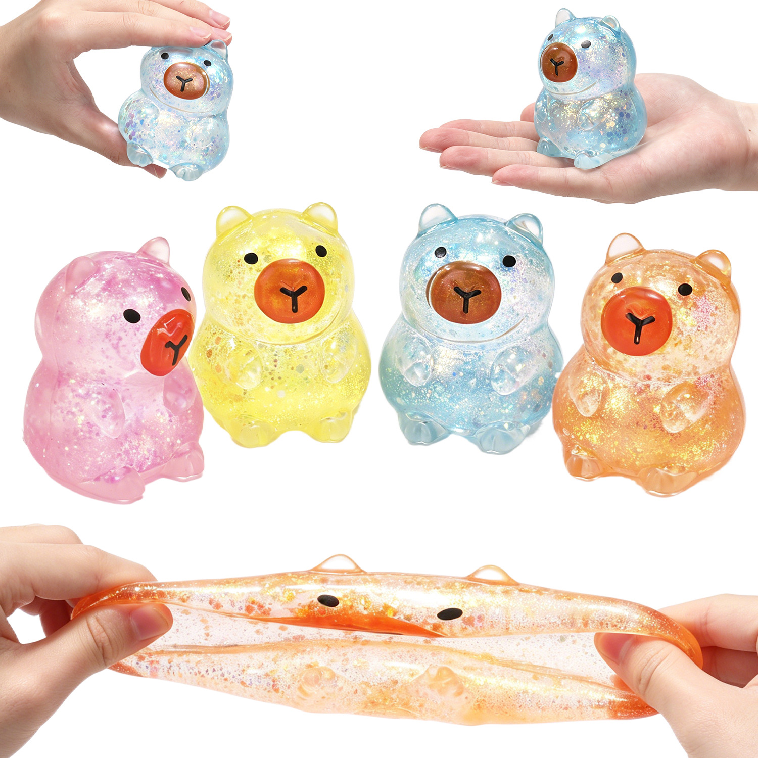 T-L4.1 TOY012-035 Sugar Squishy Capybara - 12pcs