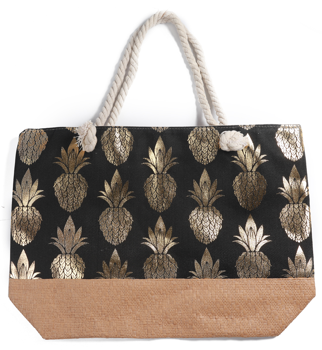 T-M3.1 BAG217-003 Beach Bag Pineapples 55x39cm