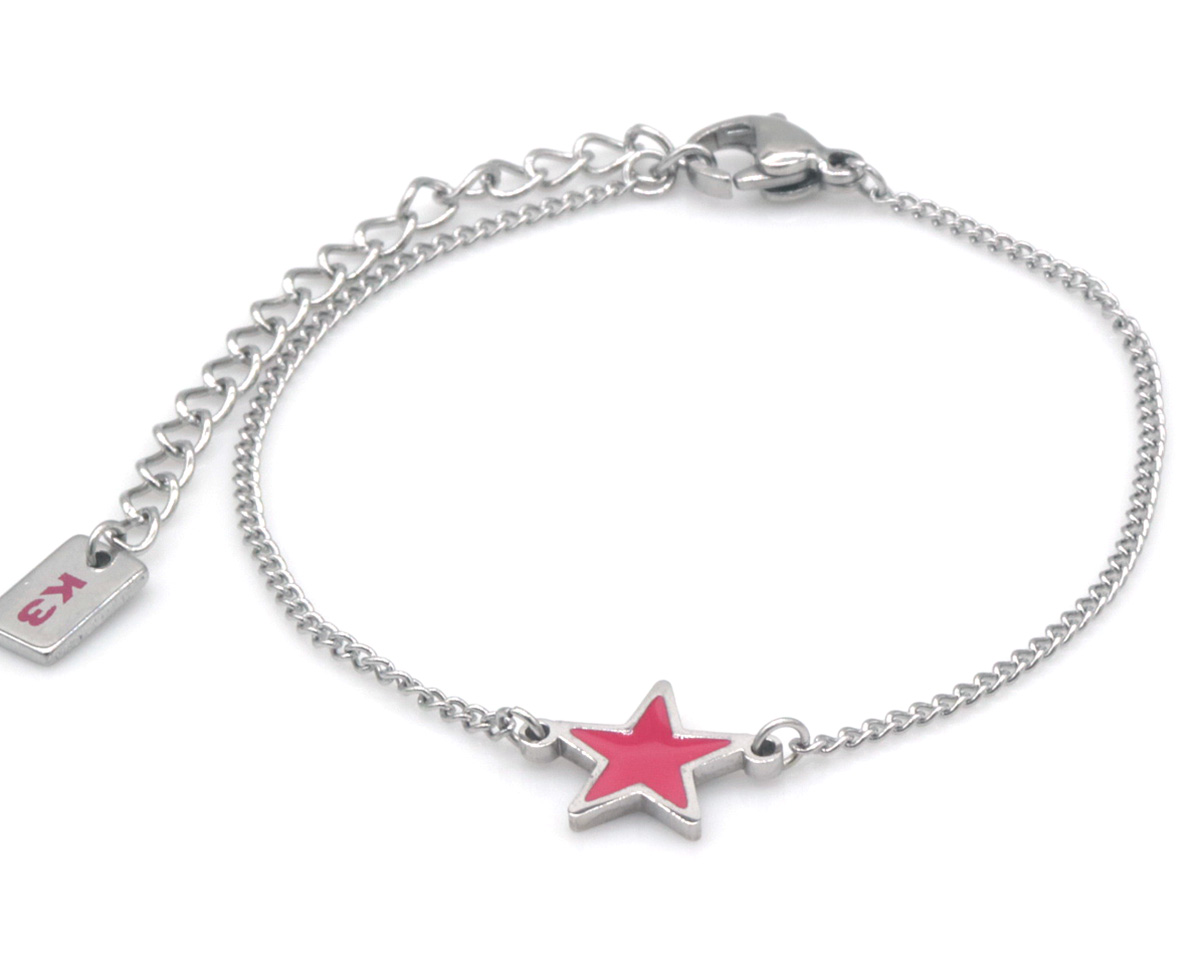 C-A17.2 K3-RBB001 S. Steel Bracelet Star