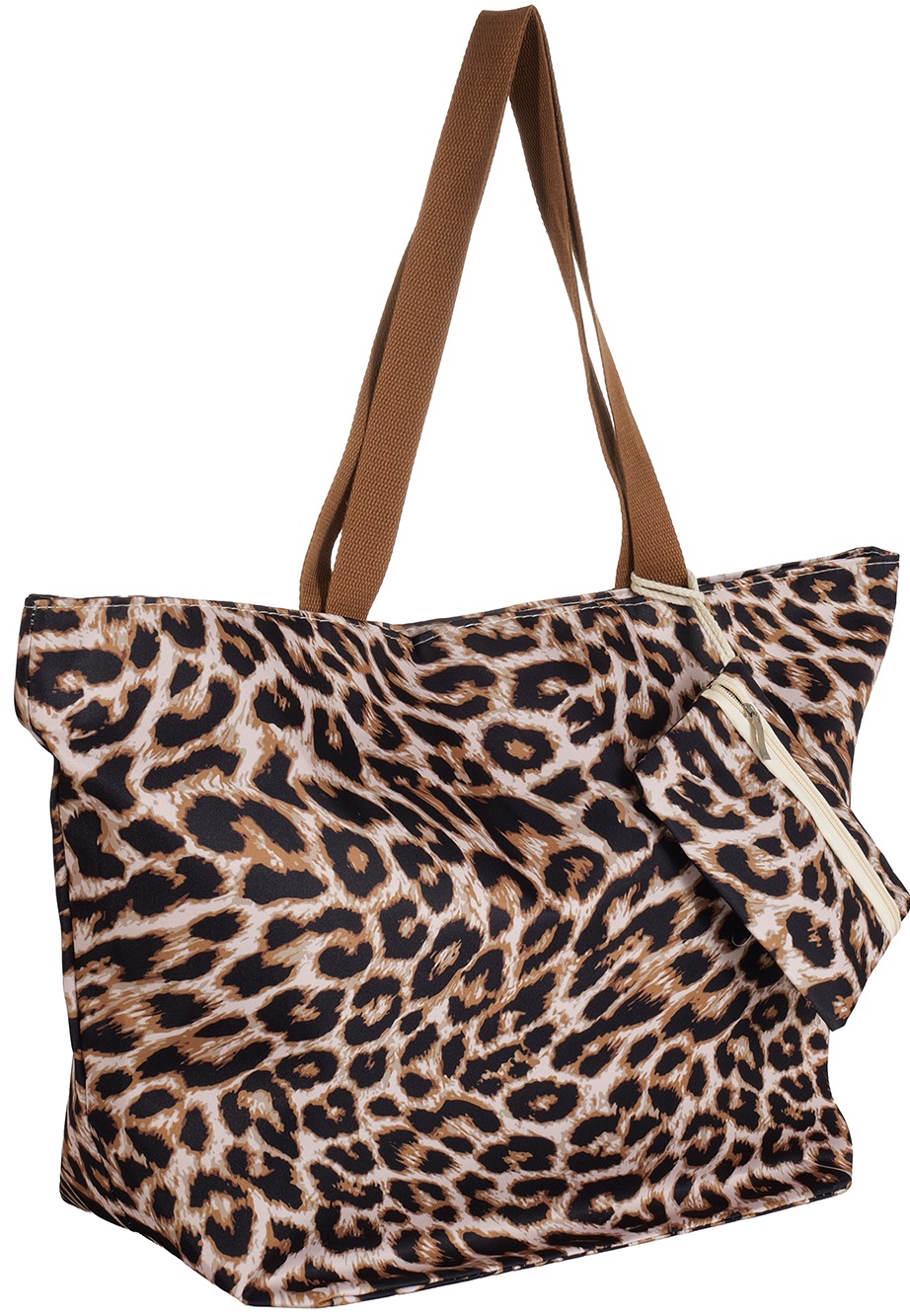 Q-N6.1 BAG1111-005 Beach Bag Leopard  63x40x25cm