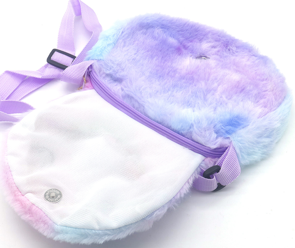 R-E2.2 BAG2403-010-2 Fluffy Bag Unicorn 18*14.5cm