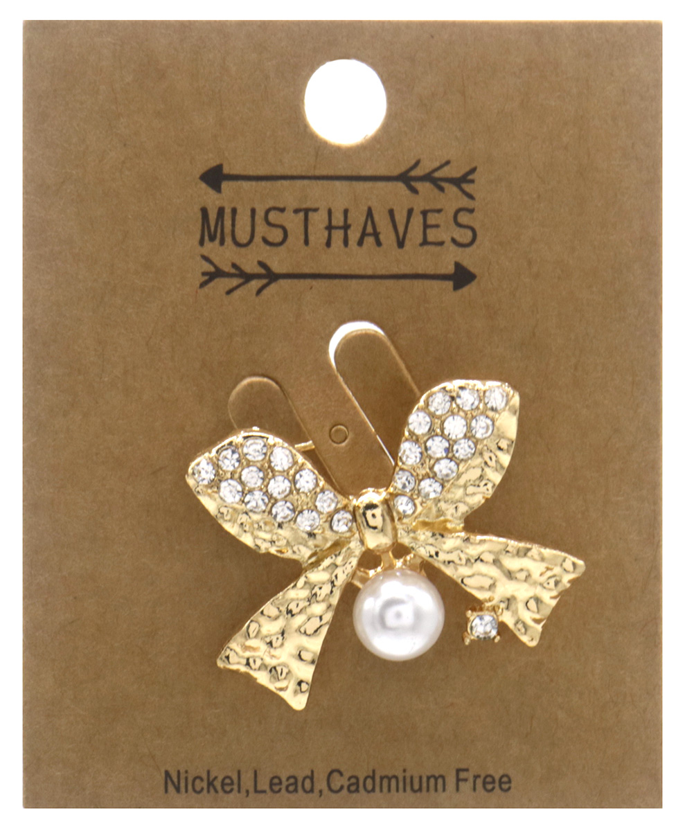 E-F2.1  P1035-020 Brooch Bow 3.5cm