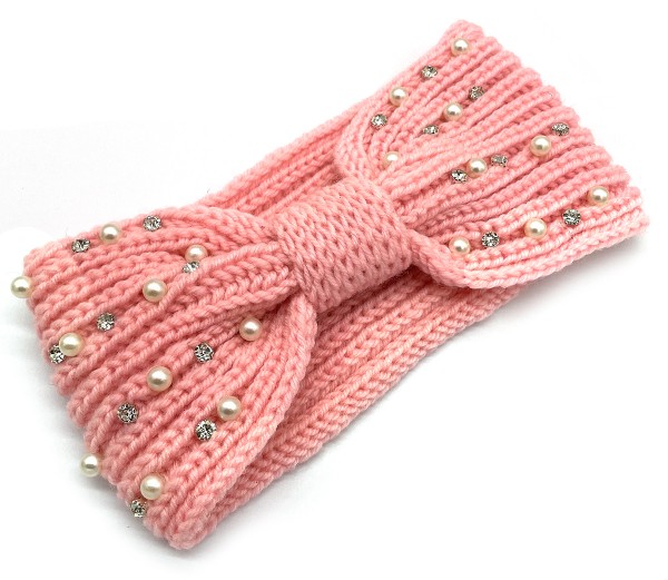 X-K1.1  H401-077 Headband Pearls Pink