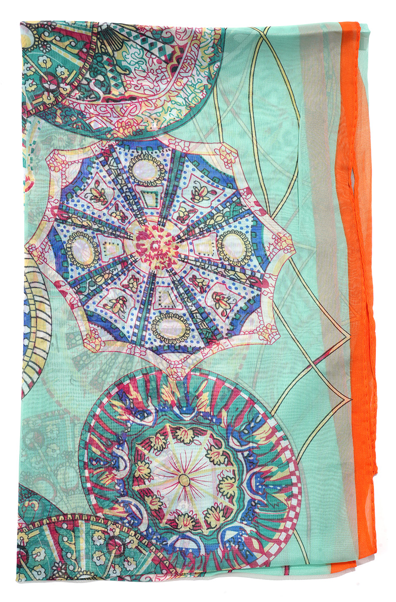 H-E24.1  SCARF2480-036-6 Summer Scarf Extra Thin 150x50cm