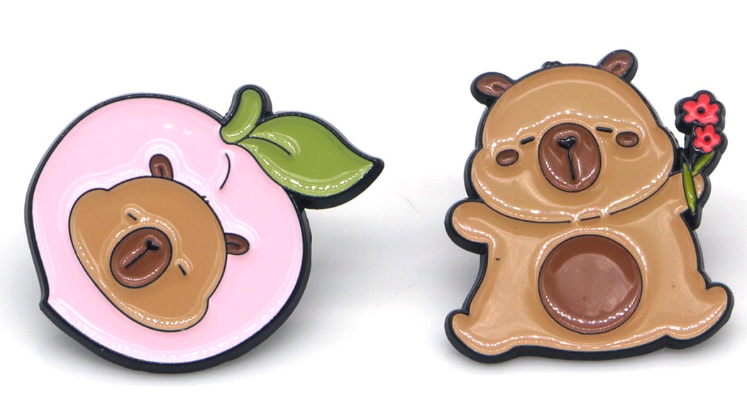 C-E4.1  PIN2557-015-2 Set of Pins Capybara