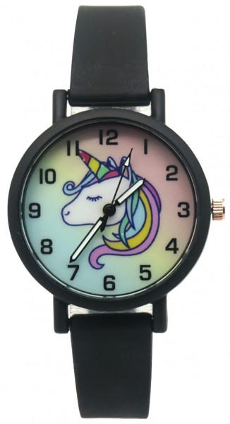 A-A5.4  W002-005 Kids Watch Unicorn 33mm Black