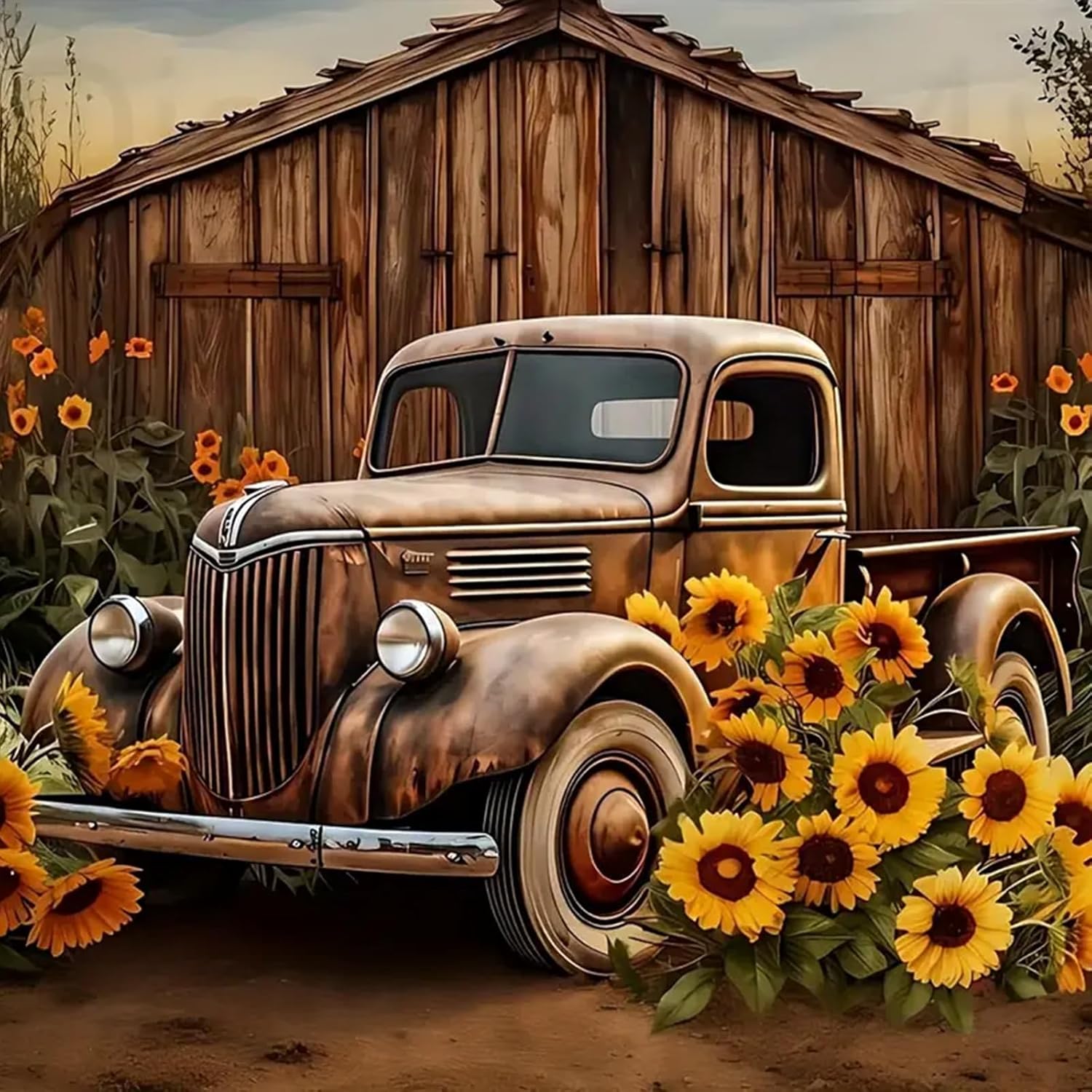 L-E3.1 DP2545092 Diamond Painting Canvas 40x30cm - Painting 35x25cm Car