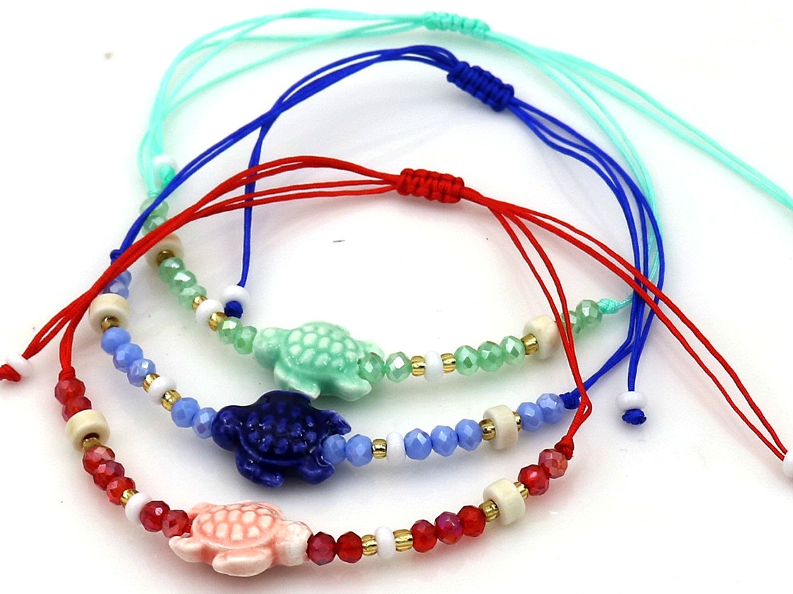 E-D15.3 B1143-001 Bracelet Set Turtles - 12pcs