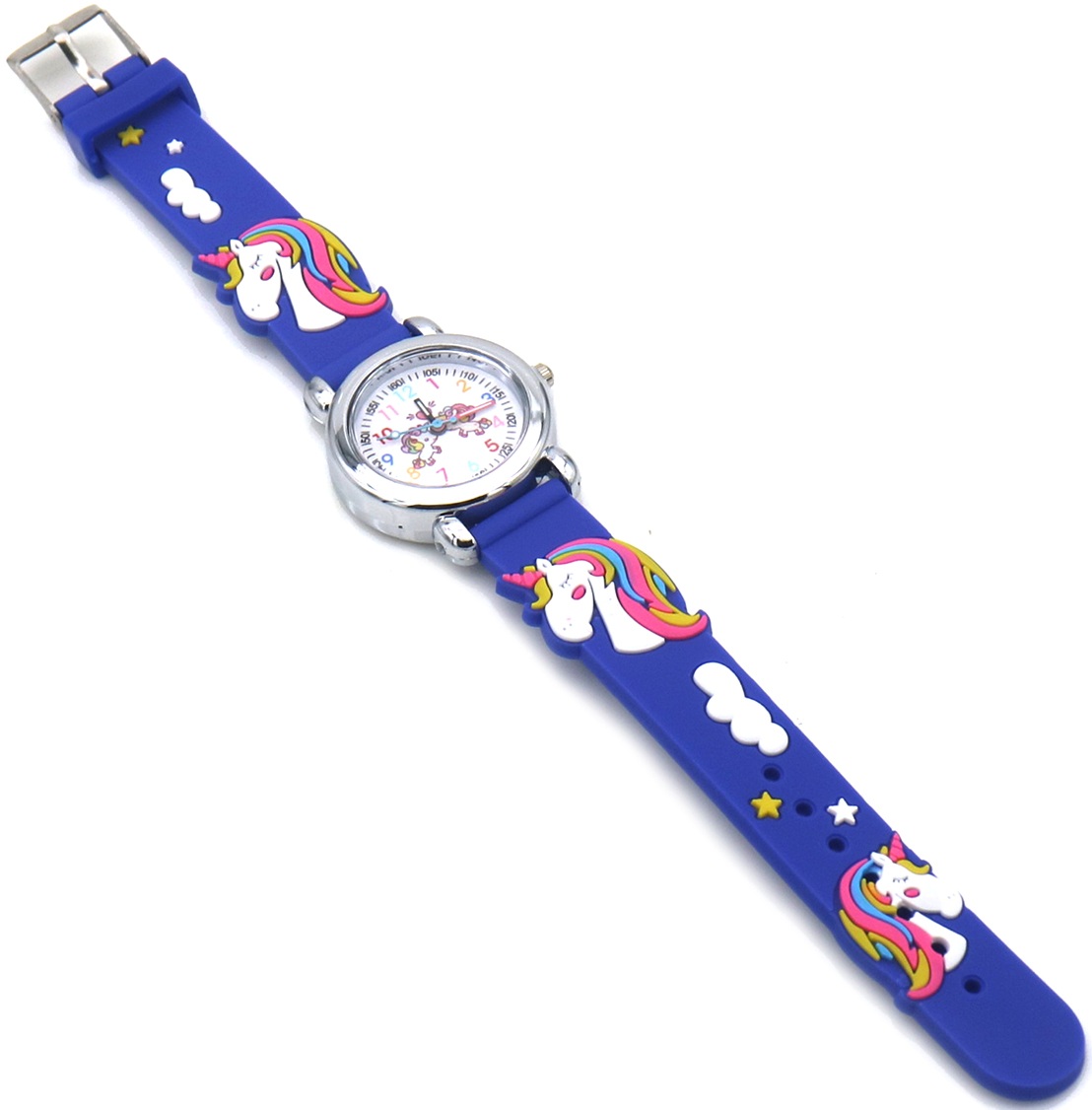 C-B19.3 W002-032-4 Quartz Watch for Kids - Unicorn Blue