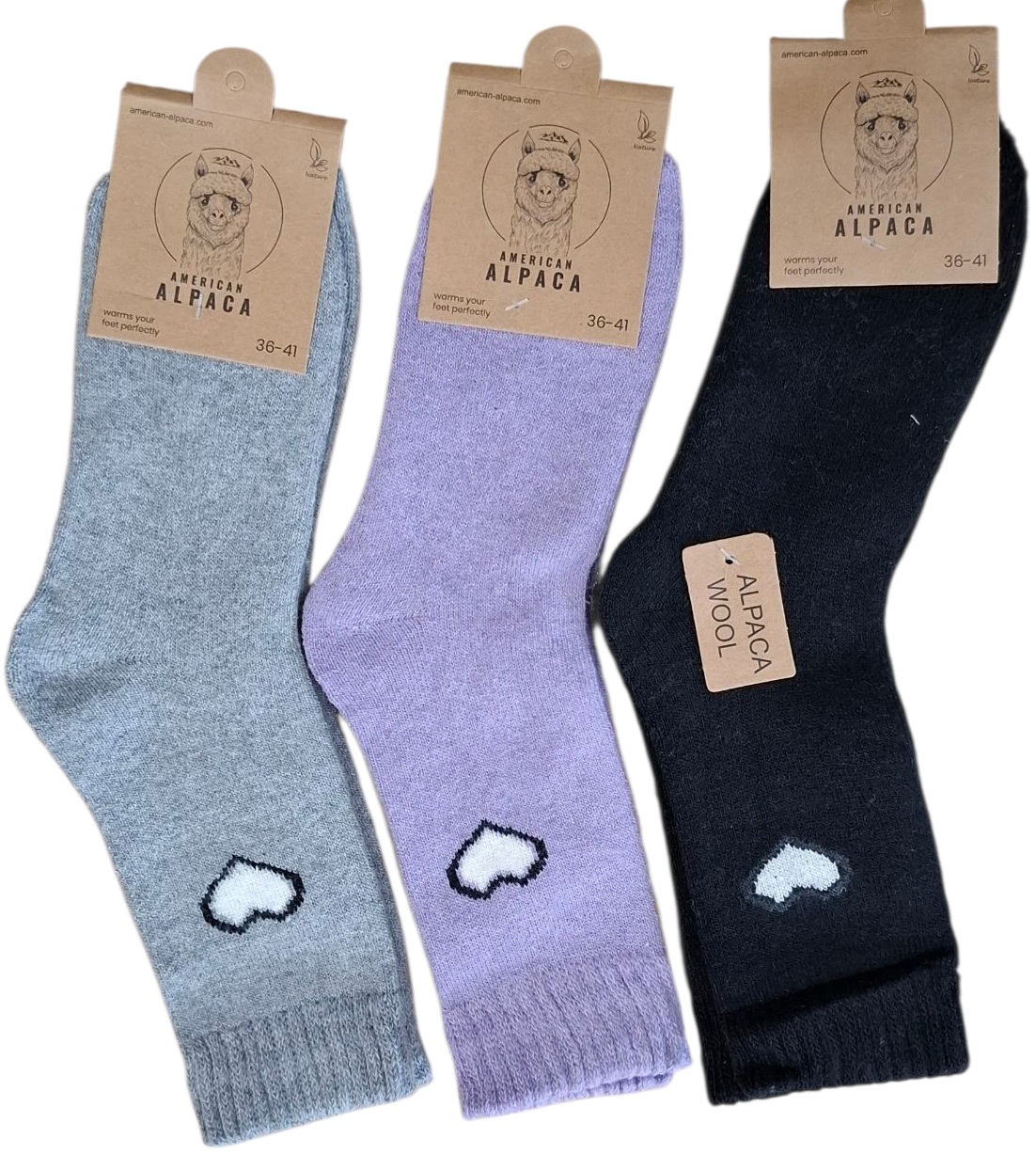 K-A8.1 JN25-8222 Pair of Woolen Socks Size 36-41  - Mixed Colors - 1pc