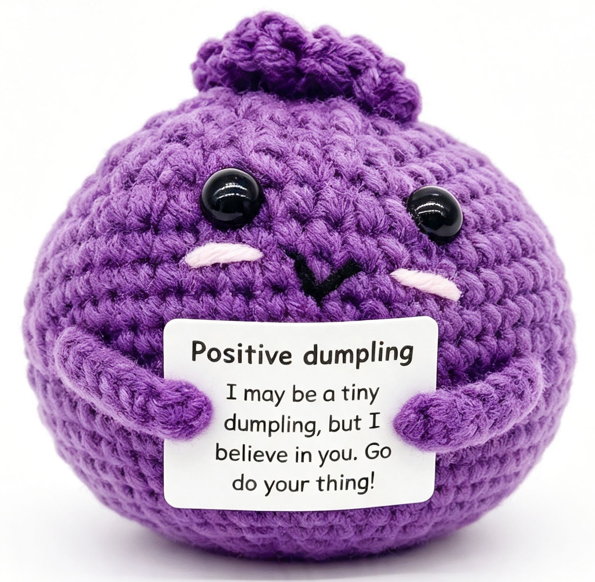T-O6.1 T2405-660 Knitted Positive Dumpling 7cm - Purple