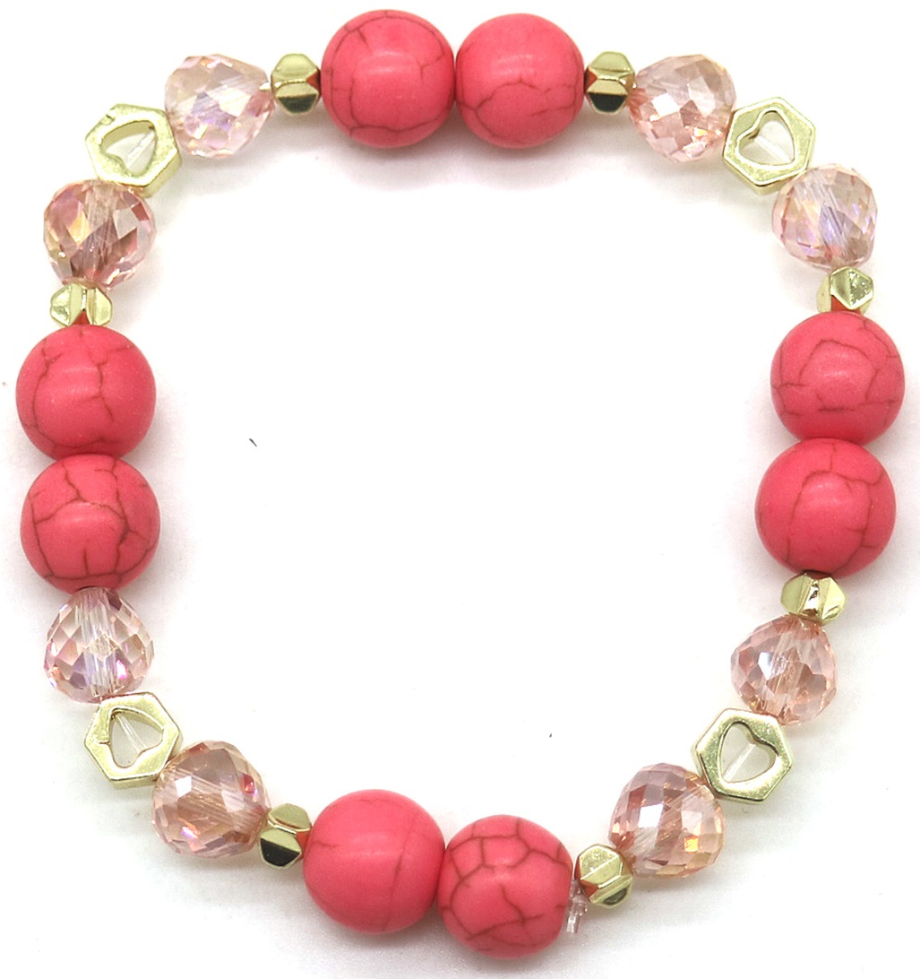 C-E23.1 B2374-118-1 Elastic Bracelet Pink