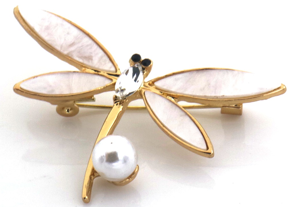 H-D15.2  P1035-019 Brooch Dragonfly 5cm