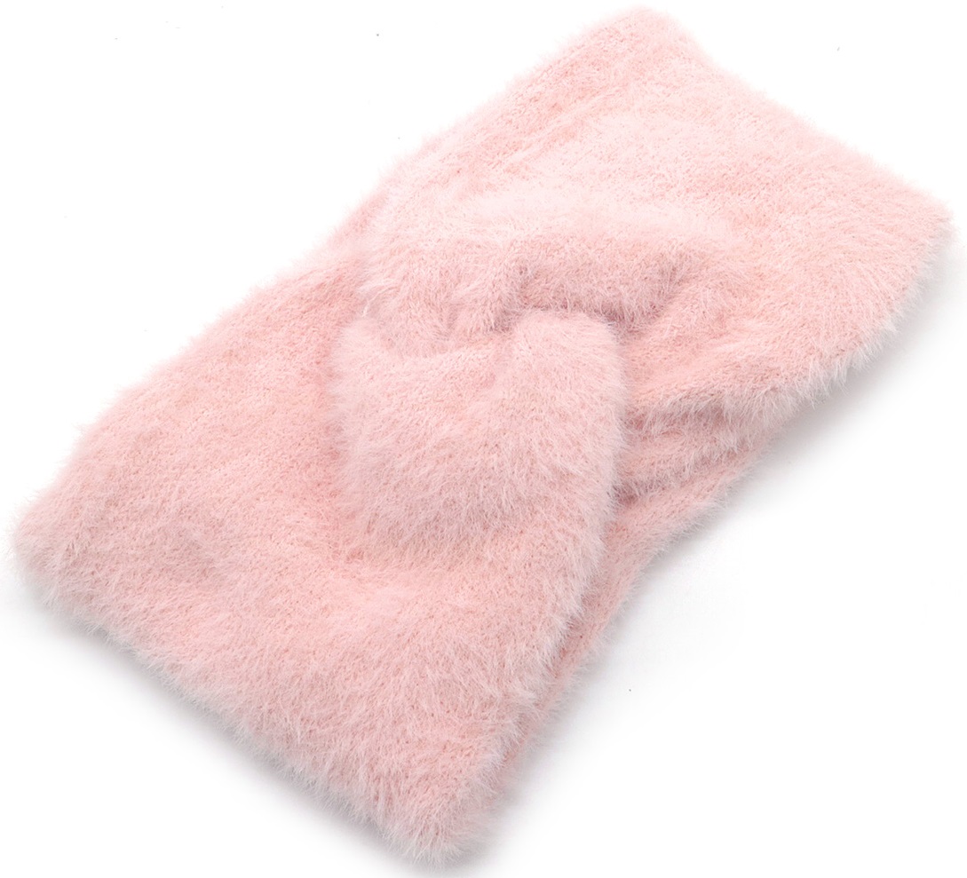 G-E14.1 H071-027-5 Fluffy Winter Headband Pink