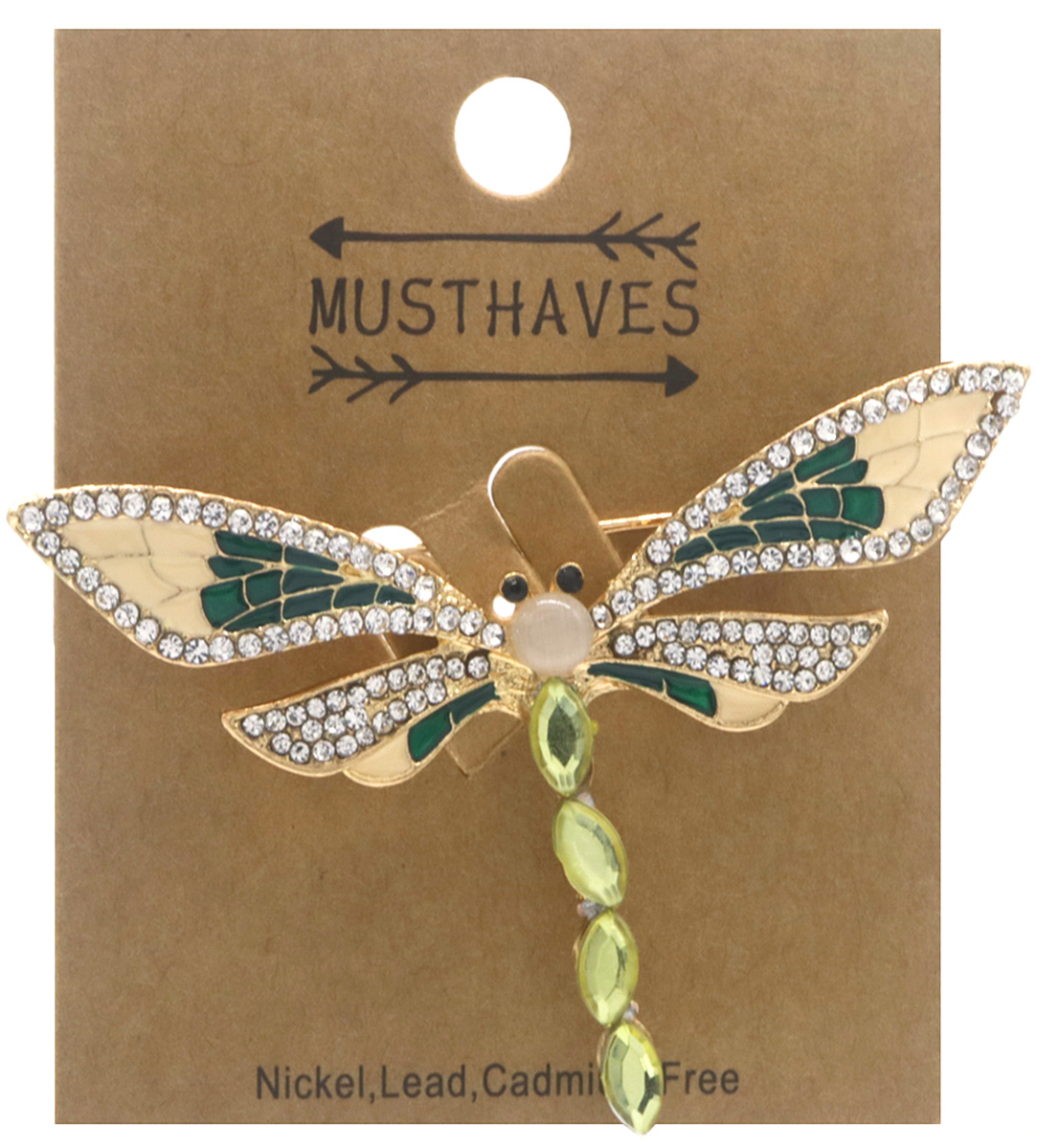 H-F2.3 P1035-021 Brooch Dragonfly 6cm