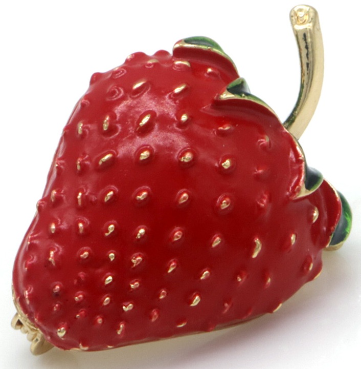 J-F6.2 P1035-023 Brooch Strawberry 3.5cm