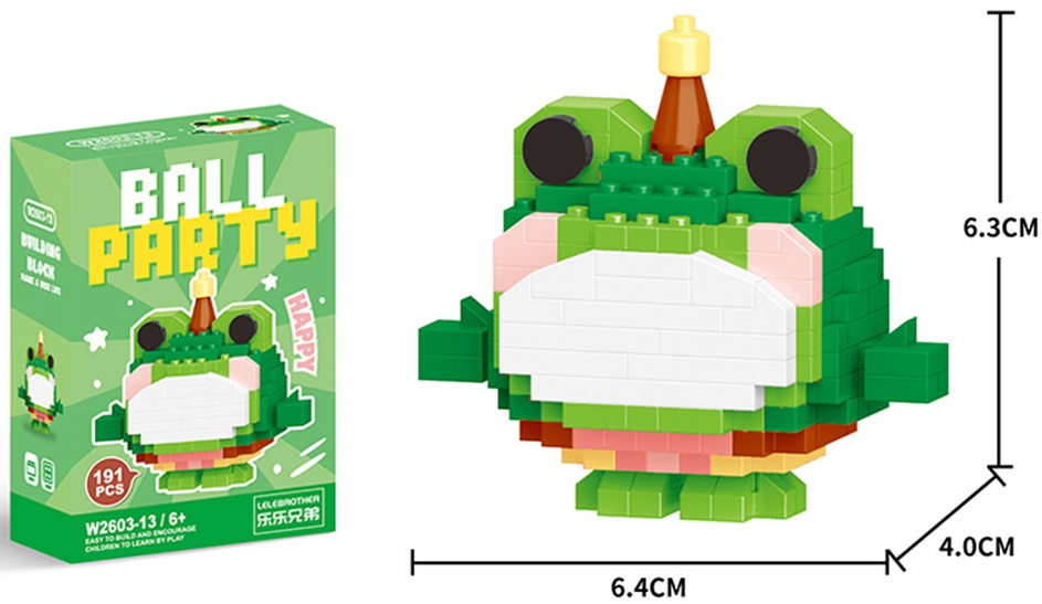 T-F8.1 W2603-13 Mini Building Block Set Frog