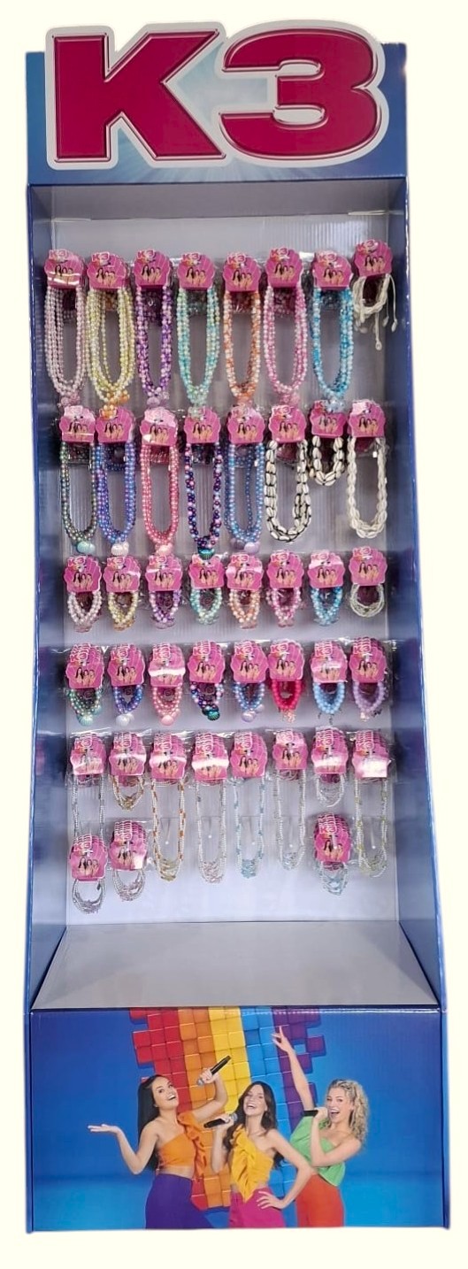 K3 Display Set Zeesterren Serie incl 43x12st Sieraden 180x100cm