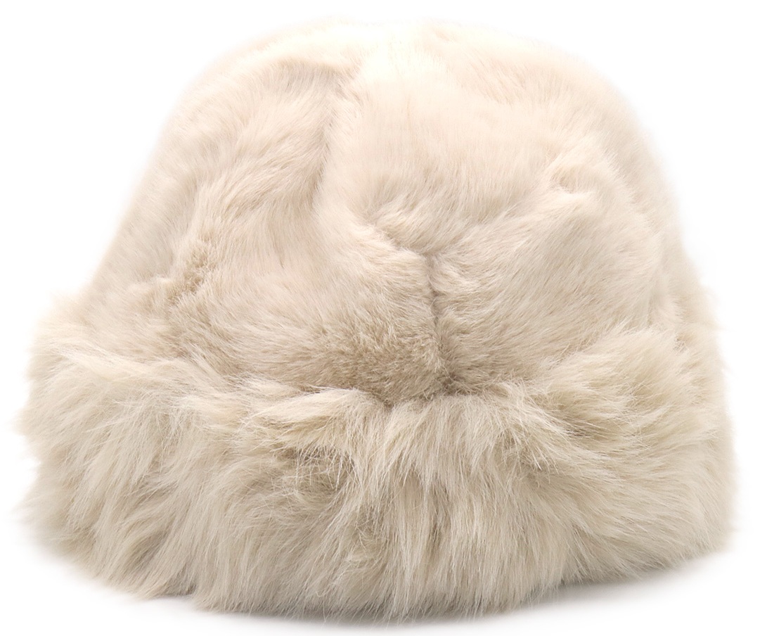Z-E3.3 HAT1003-001-5 Fluffy Hat Faux Fur Beige