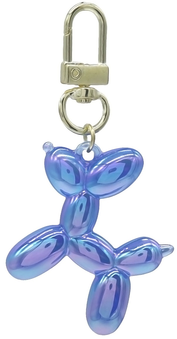 D-F16.1 KY2403-018-11 Keychain Dog 5cm Blue